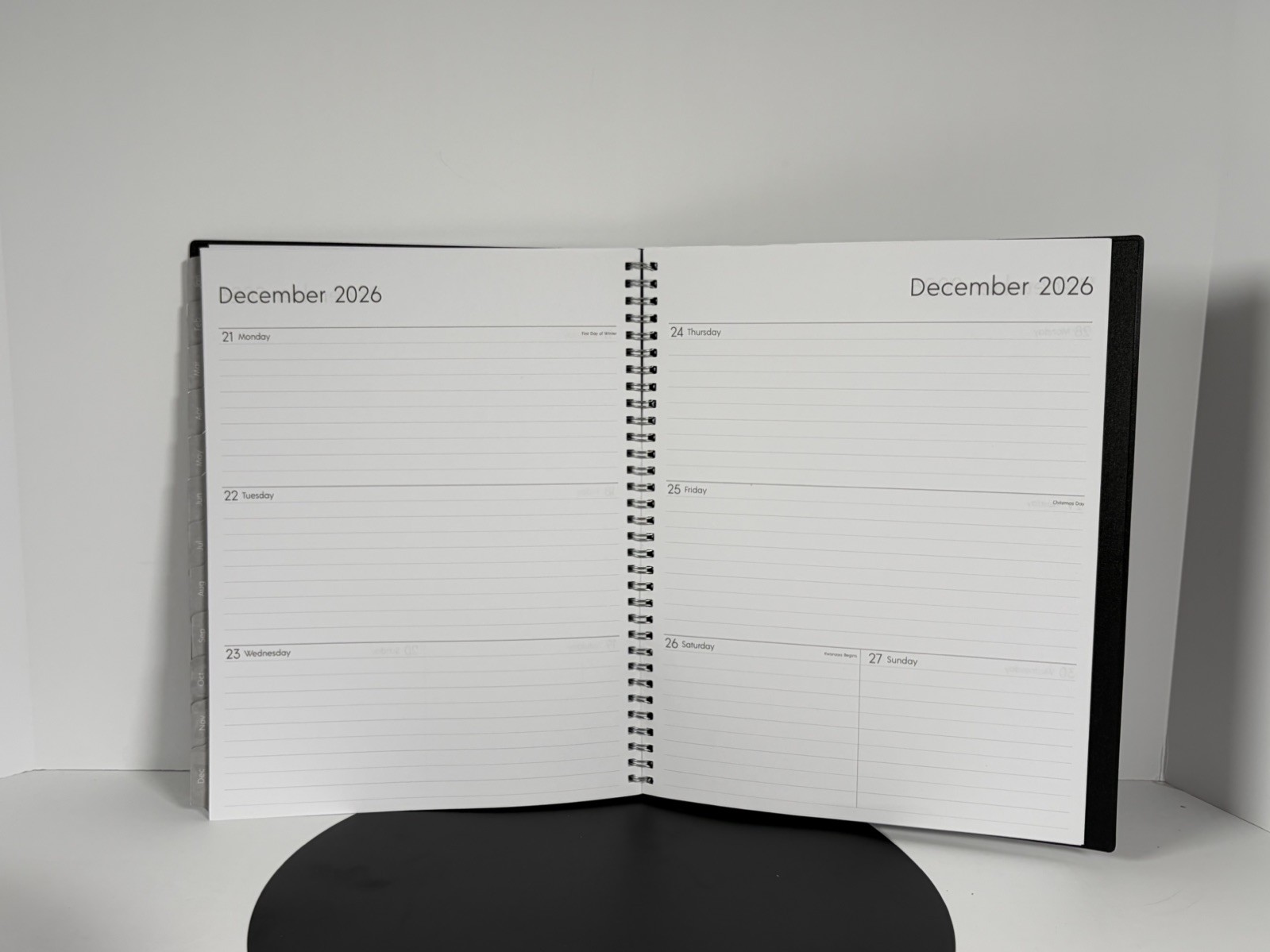 Blue Sky 2026 Calendar Planner Monthly New Year Fashion Black-SALE