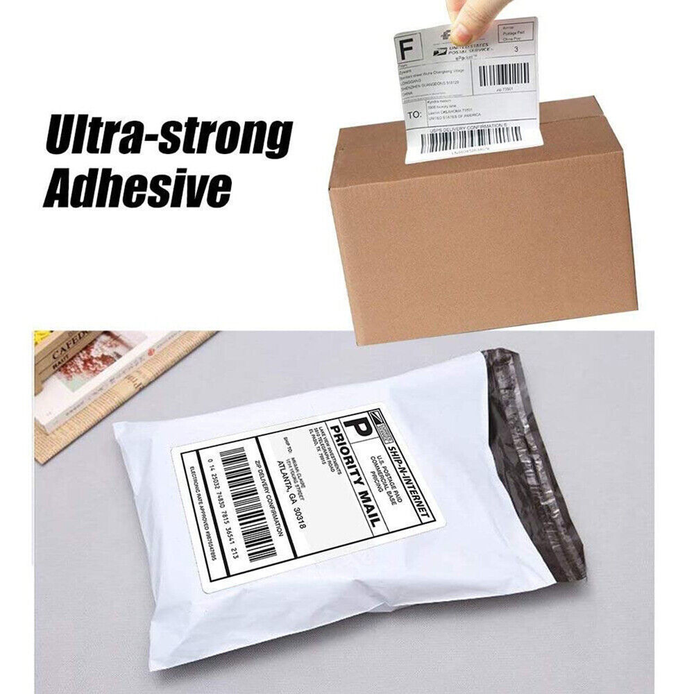4000-60000 4×6 Fanfold Direct Thermal Shipping Labels for Zebra & Rollo Printer