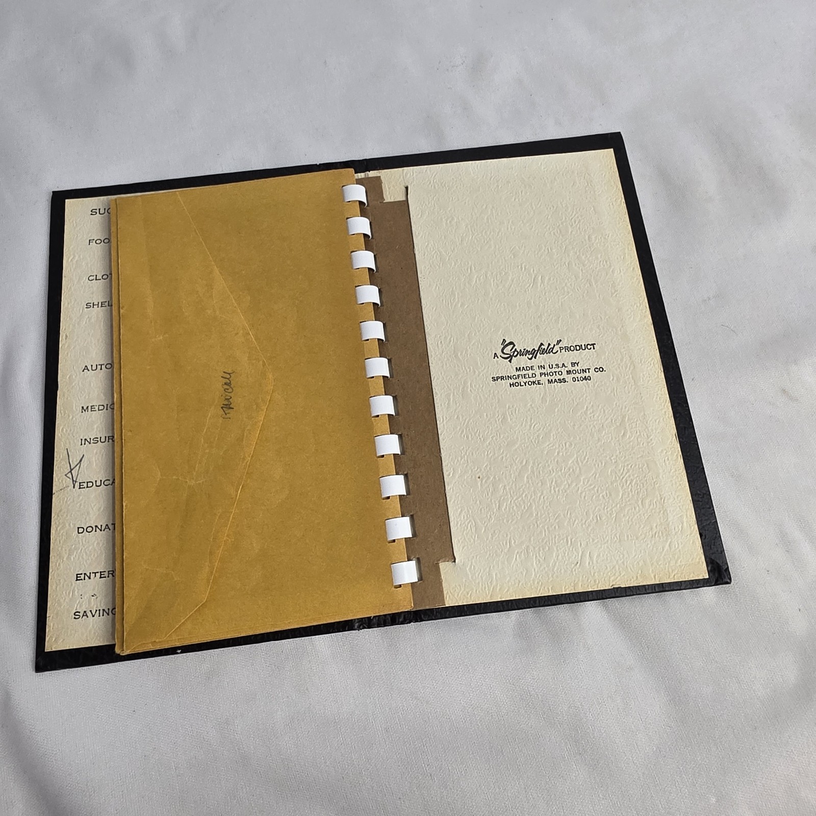 Vintage Budget Envelope Book – Cash Organizer 8 Envelopes MCM Financial Banking