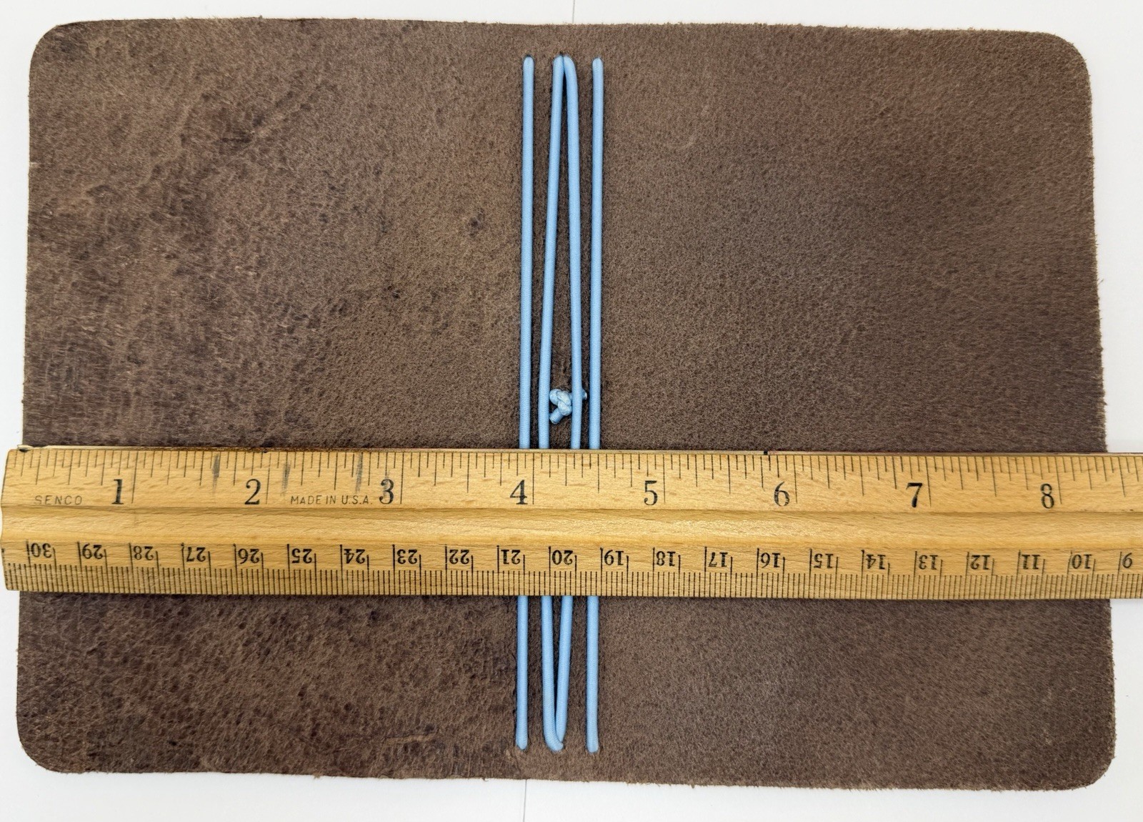 Foxy Fix Field Notes Pocket TN Traveler’s Notebook Brown Leather Blue Elastic