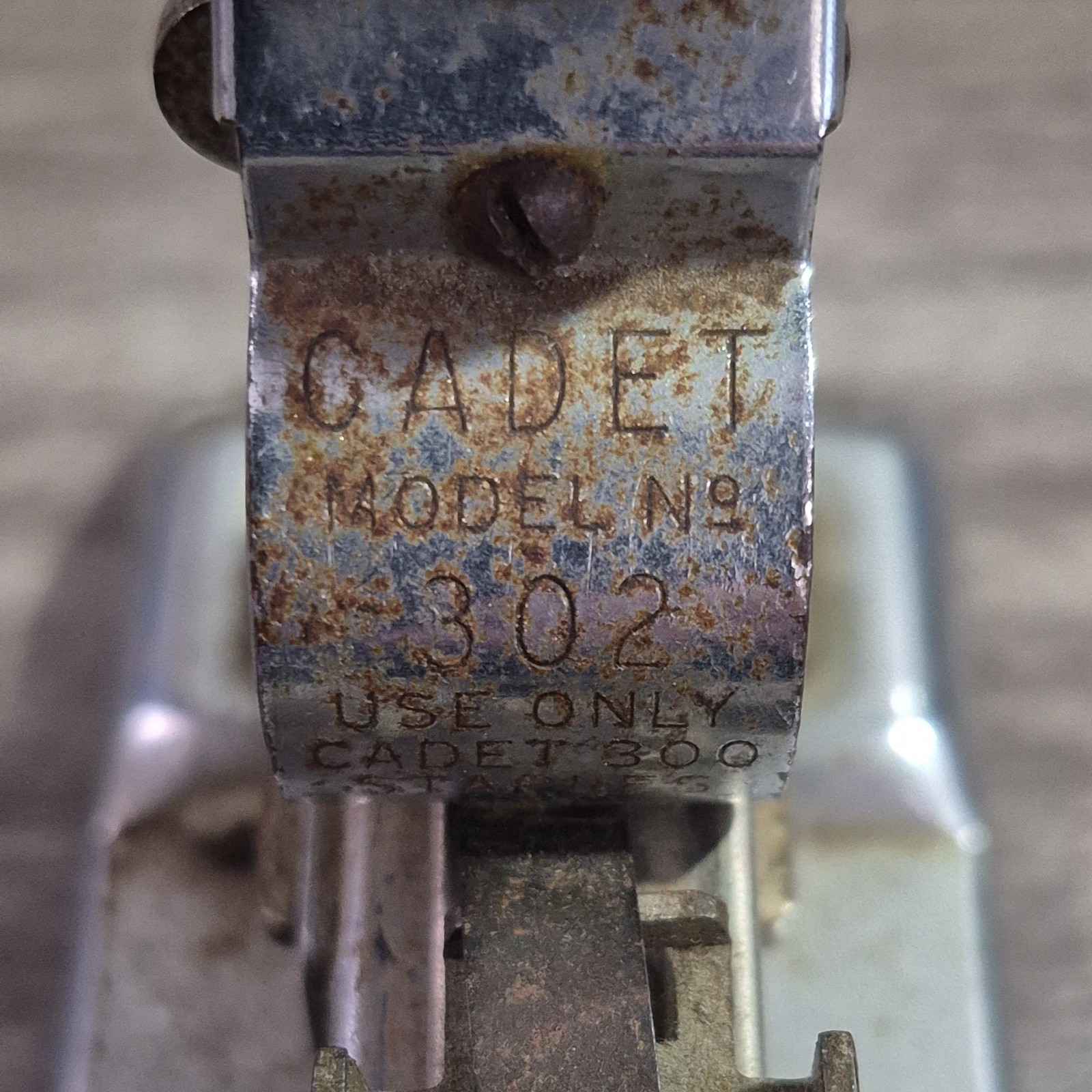 Vintage Stapler Cadet 302 Ace Fastener Corp Chicago USA Deco Tested/Works