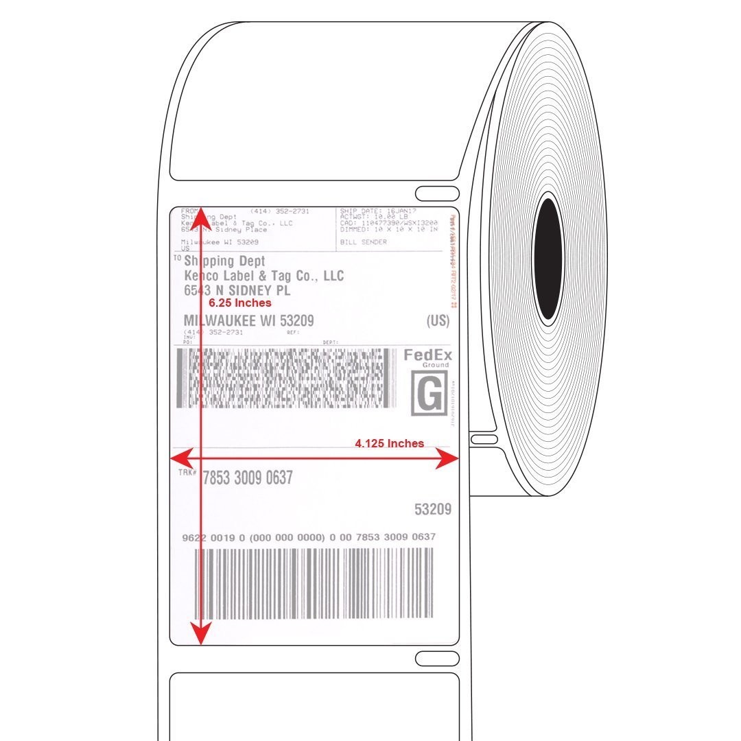 4 Rolls 4×6 Thermal Shipping Postage Labels 220/Roll Compatible Dymo 4XL 1744907