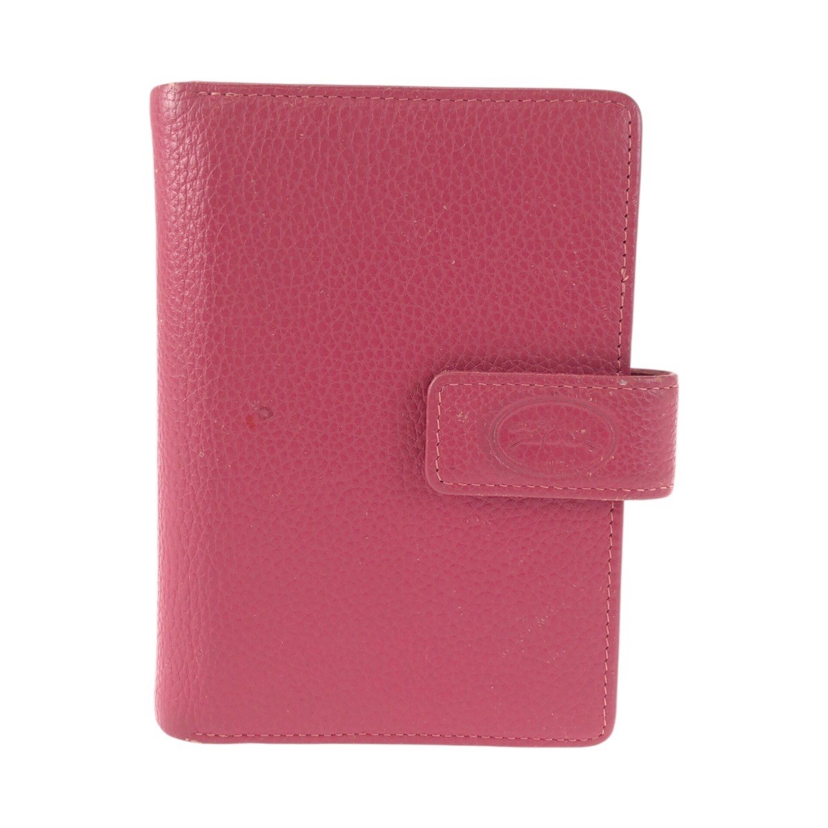 Longchamp Notebook cover for men and women Unisex pink leather