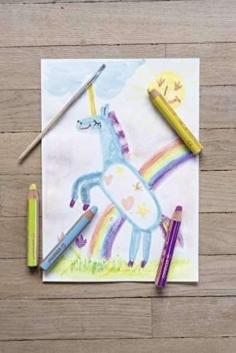 2 Pack Woody 3In1 Jumbo Multi Talented Colored Pencils Black White Crayon