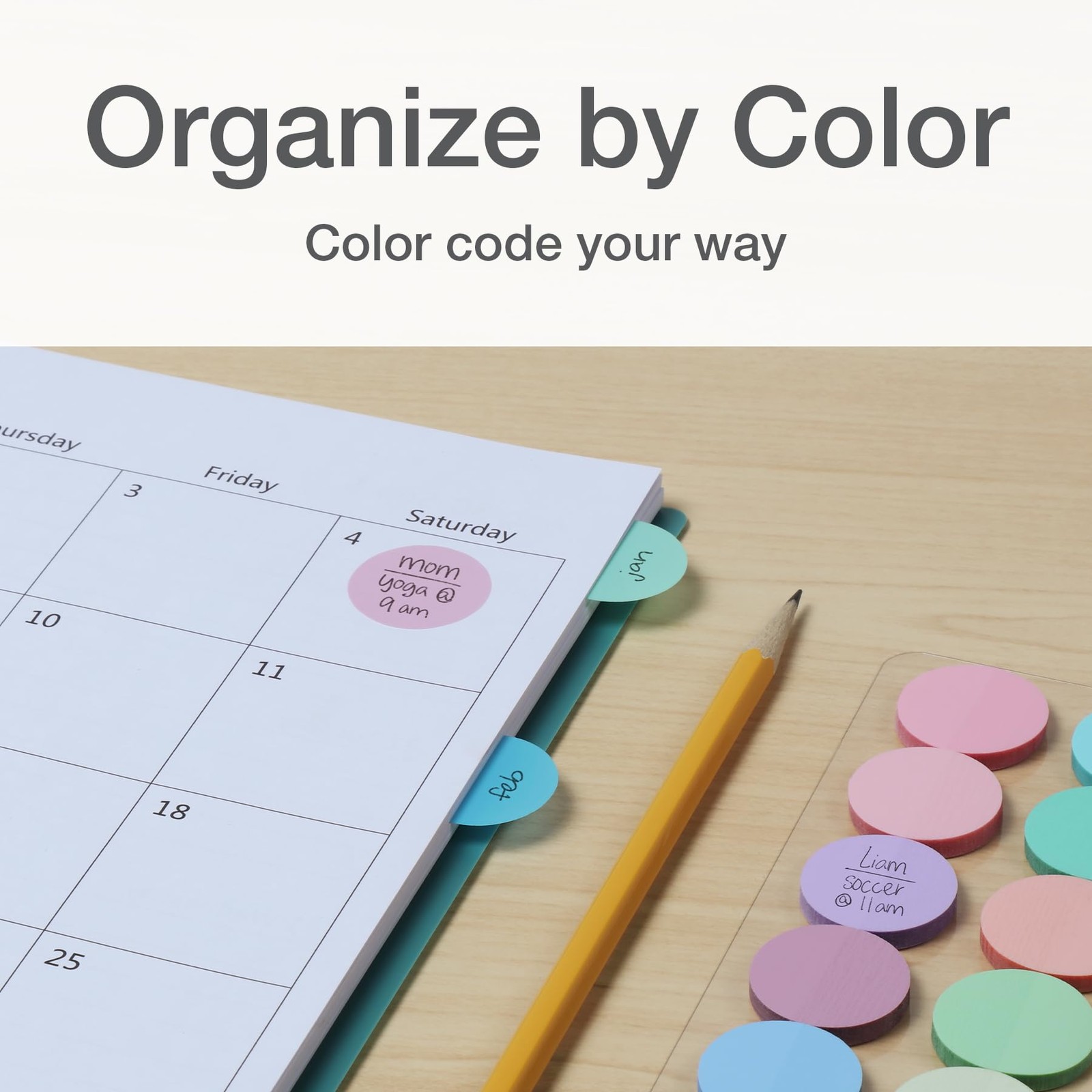 Transparent Sticky Notes, 12 Pads Per Pack, Circle Sticky Notes, Round Adhesi…