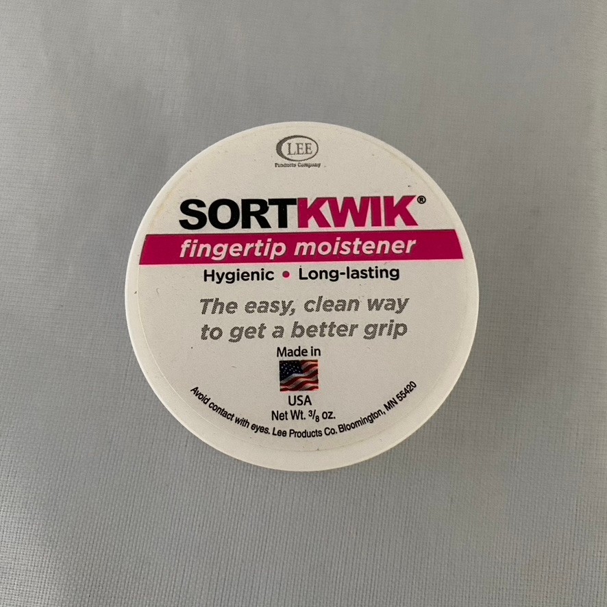 Sortkwik Fingertip Moisteners Sold Individually 3/8 oz Pink