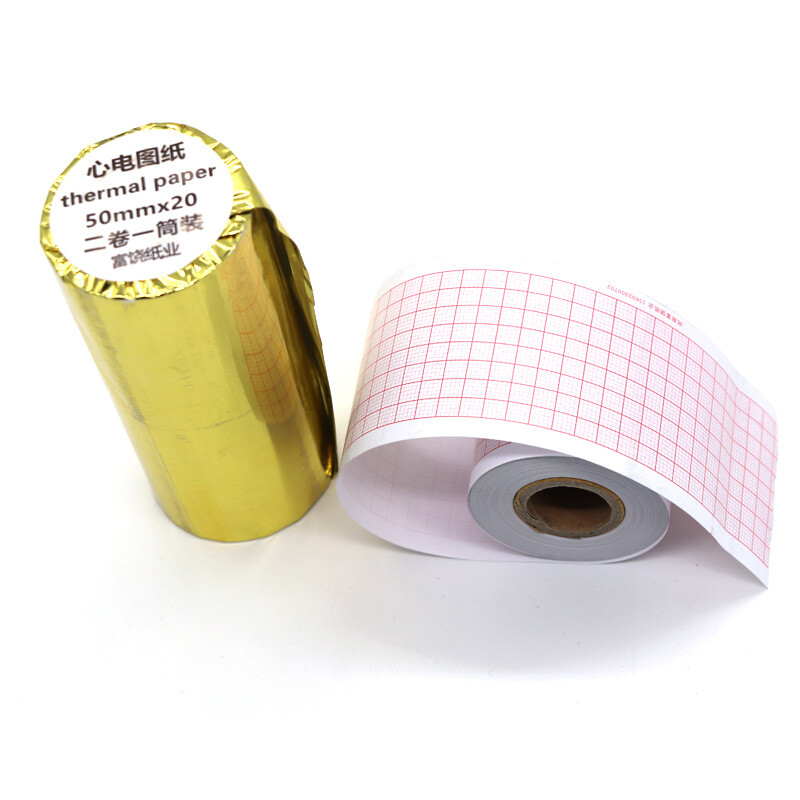 50Roll 50mm*20m Thermal paper for ECG EKG Electrocardiograph ECG100G Print Paper