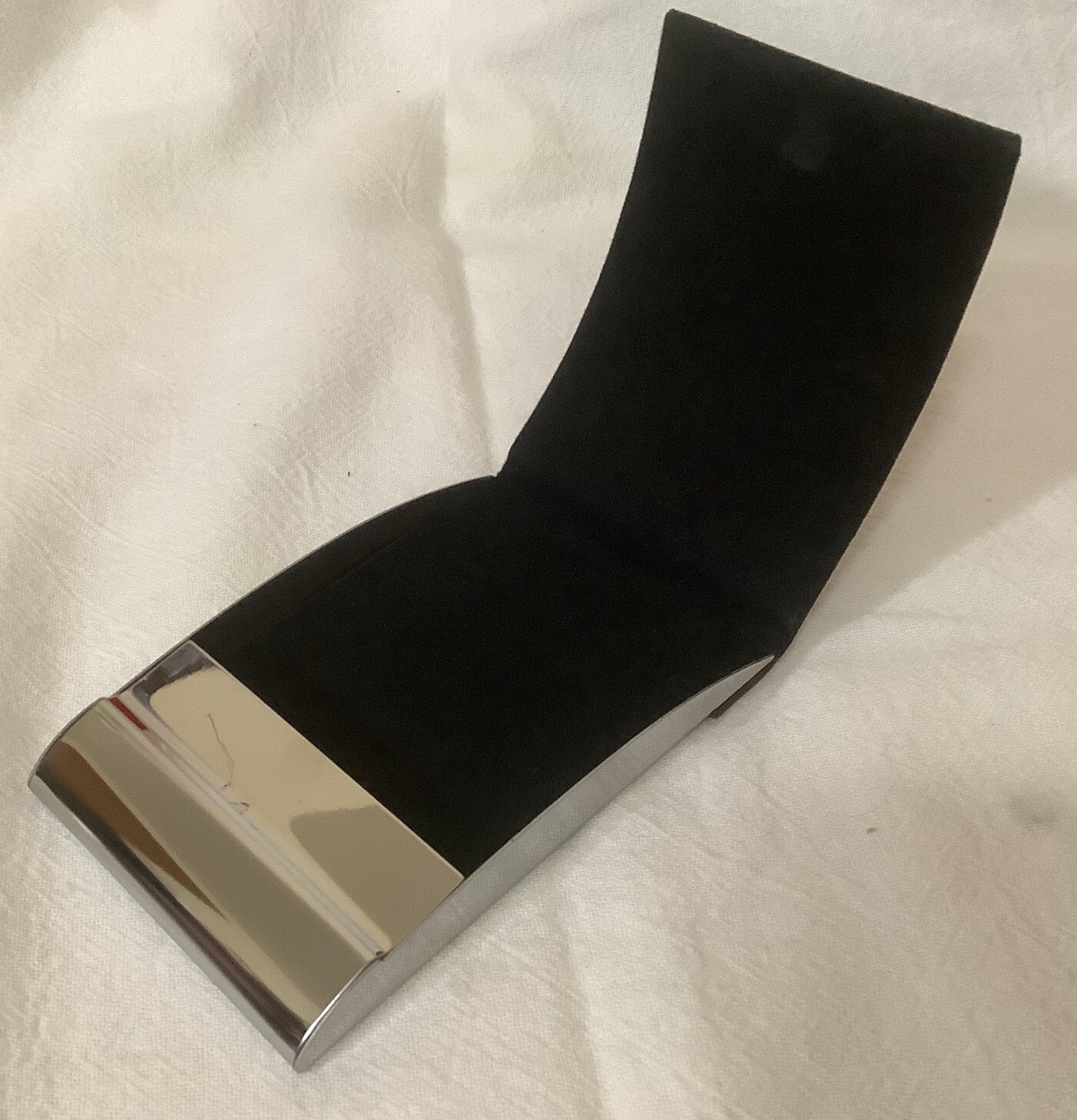 New Business Card Holder Brown Faux Leather