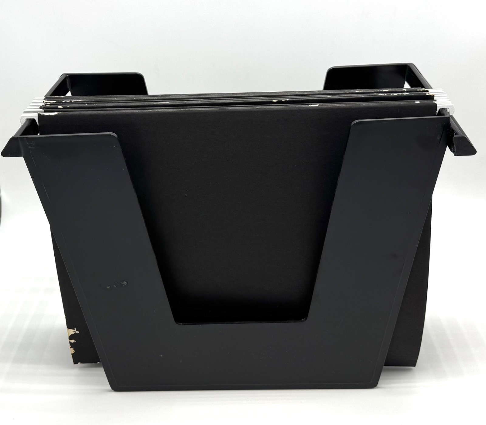 Hanging File Folder Organizer Heavy Duty Plastic w/6-Pack Folders & Insert Tabs
