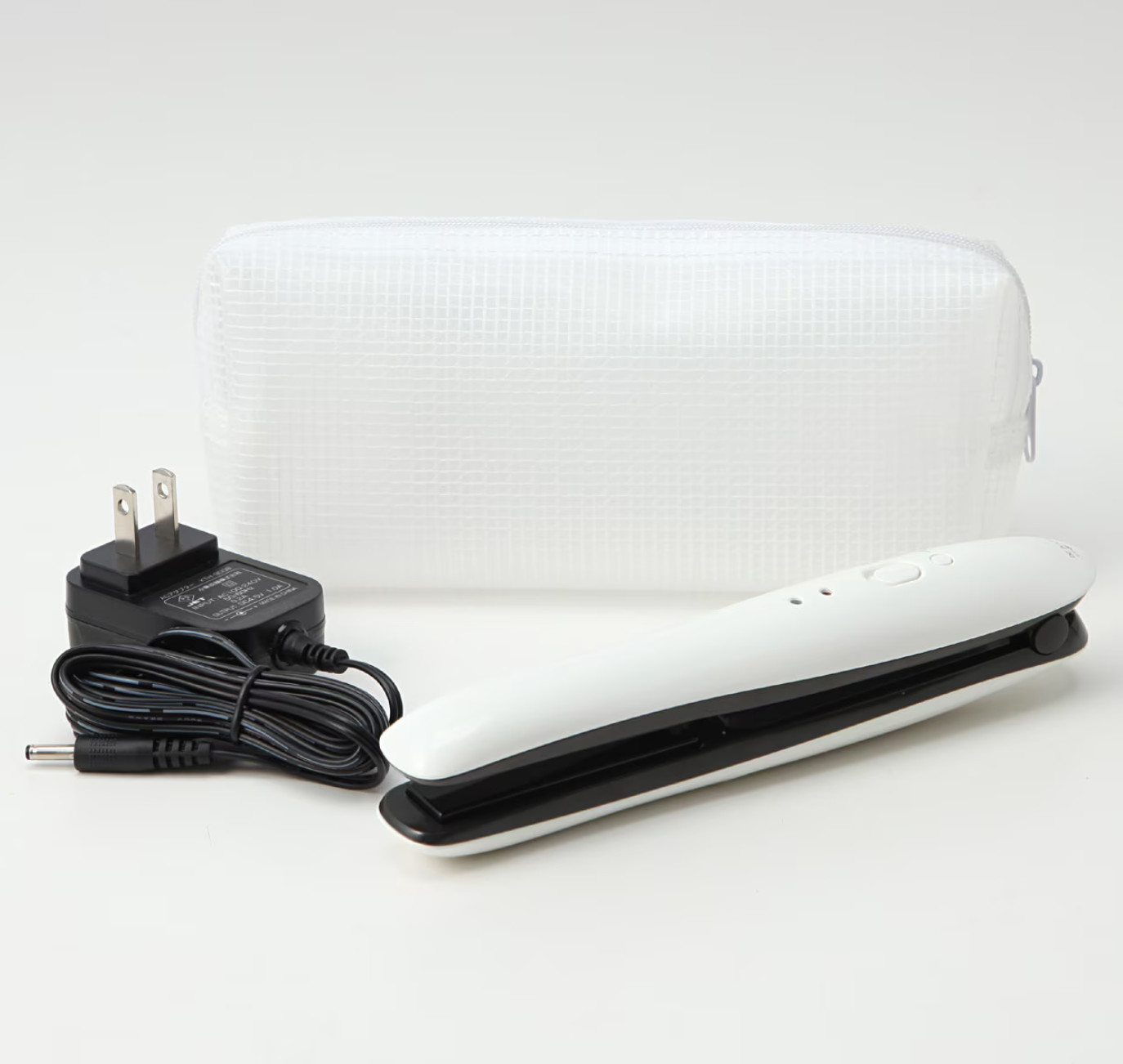 MUJI Chargeable Cordless Straightener Hair Iron for travel KCC-R152 White NEW