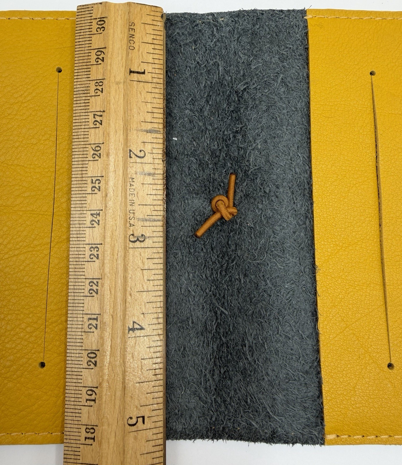 Sojourner Pocket Leather Traveler’s Notebook Cover 3.5×5 Navy Blue Mustard TN