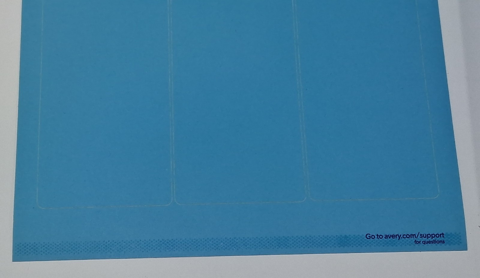 1350 Avery 2″ x 4.5″ Rectangle Labels 225 Sheet Bright Blue Paper Presta T00-1XS
