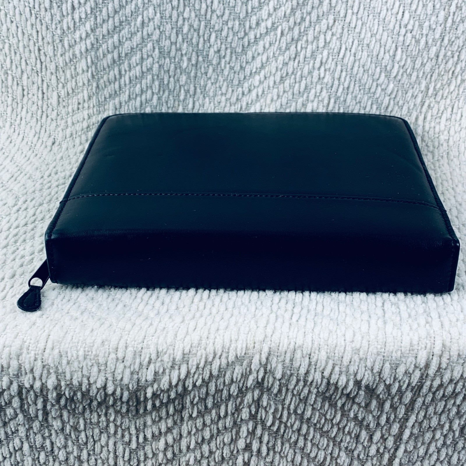 Collins Personal Organizer Unisex Black Leather 0582.18 Zippered 6-Ring Planner