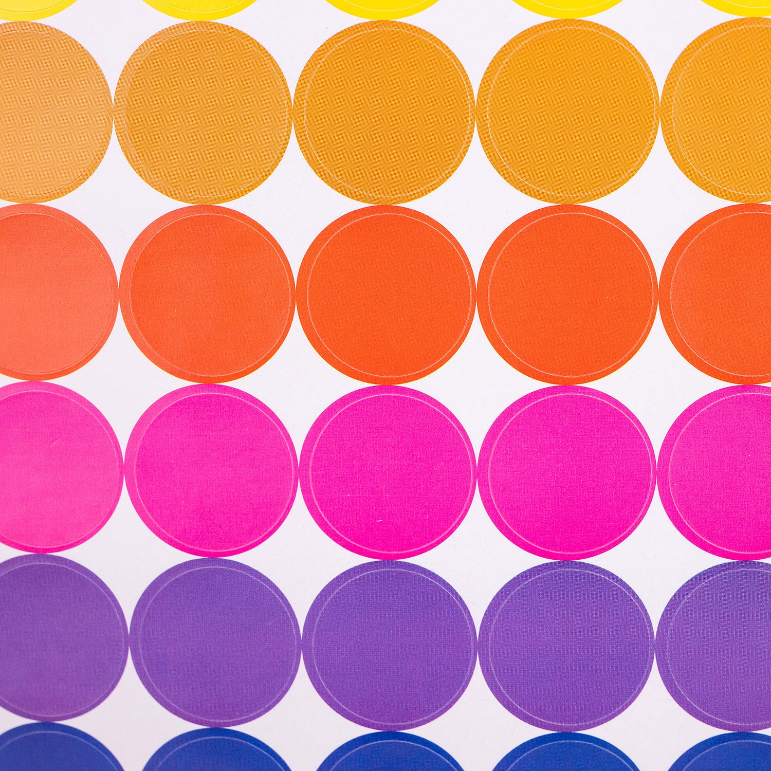 1 Pack Color Stickers 0.75 inch Round, 10 Colors/1,400 Dots Per Pack