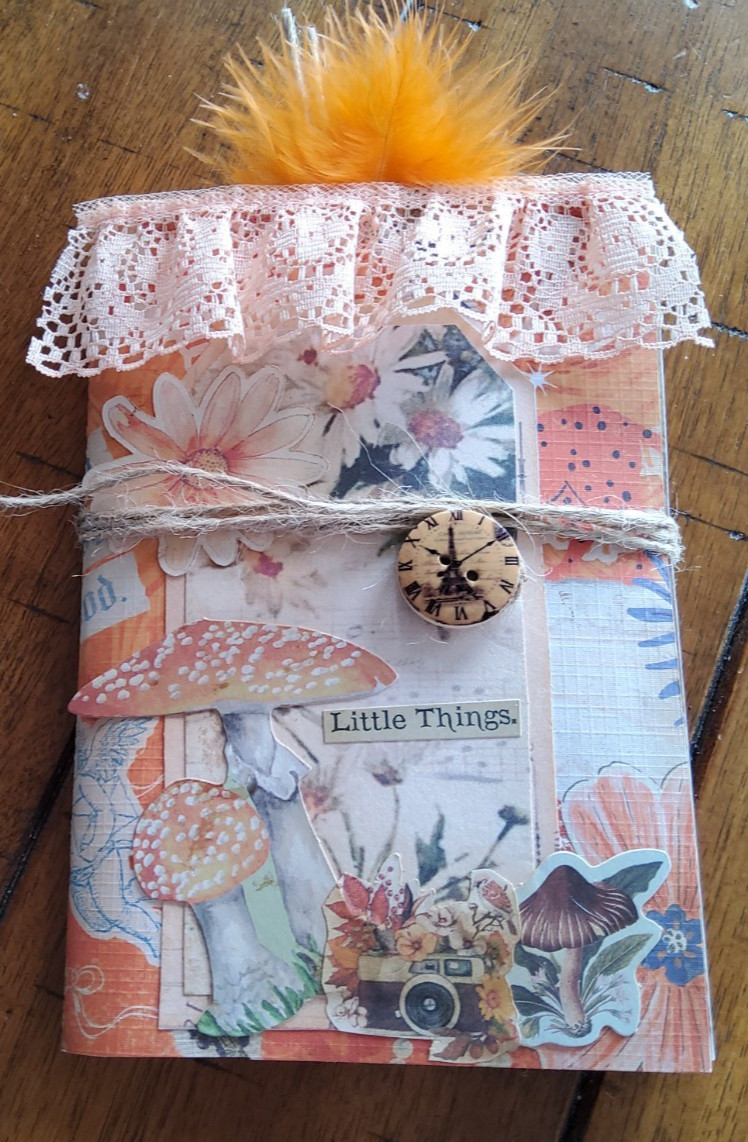 New Junk Journal Handmade Booklet Book Vintage “LITTLE THINGS” Pockets Ephemera