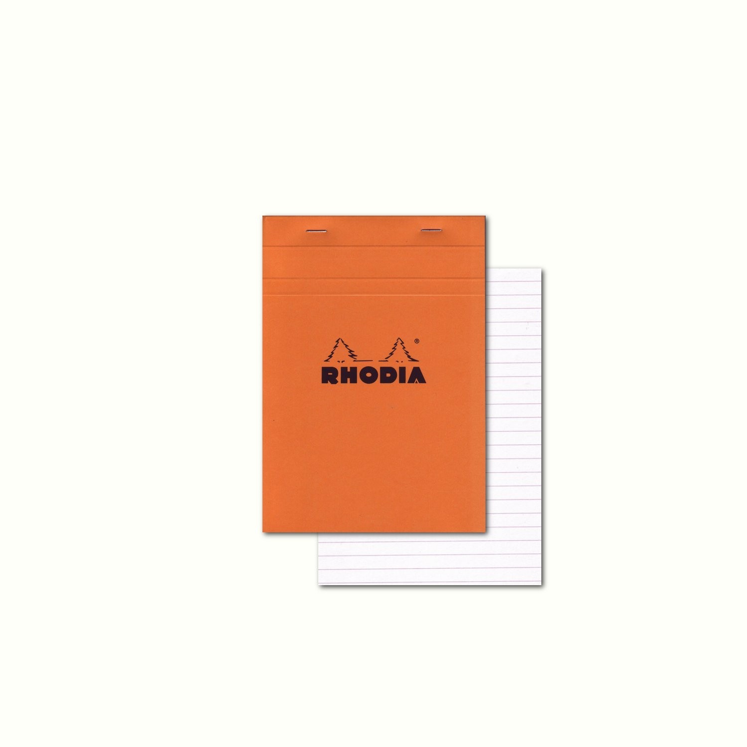 Rhodia Classic French Paper Pads Ruled with Margin 6 in. x 8 1/4 in. Orange 1…