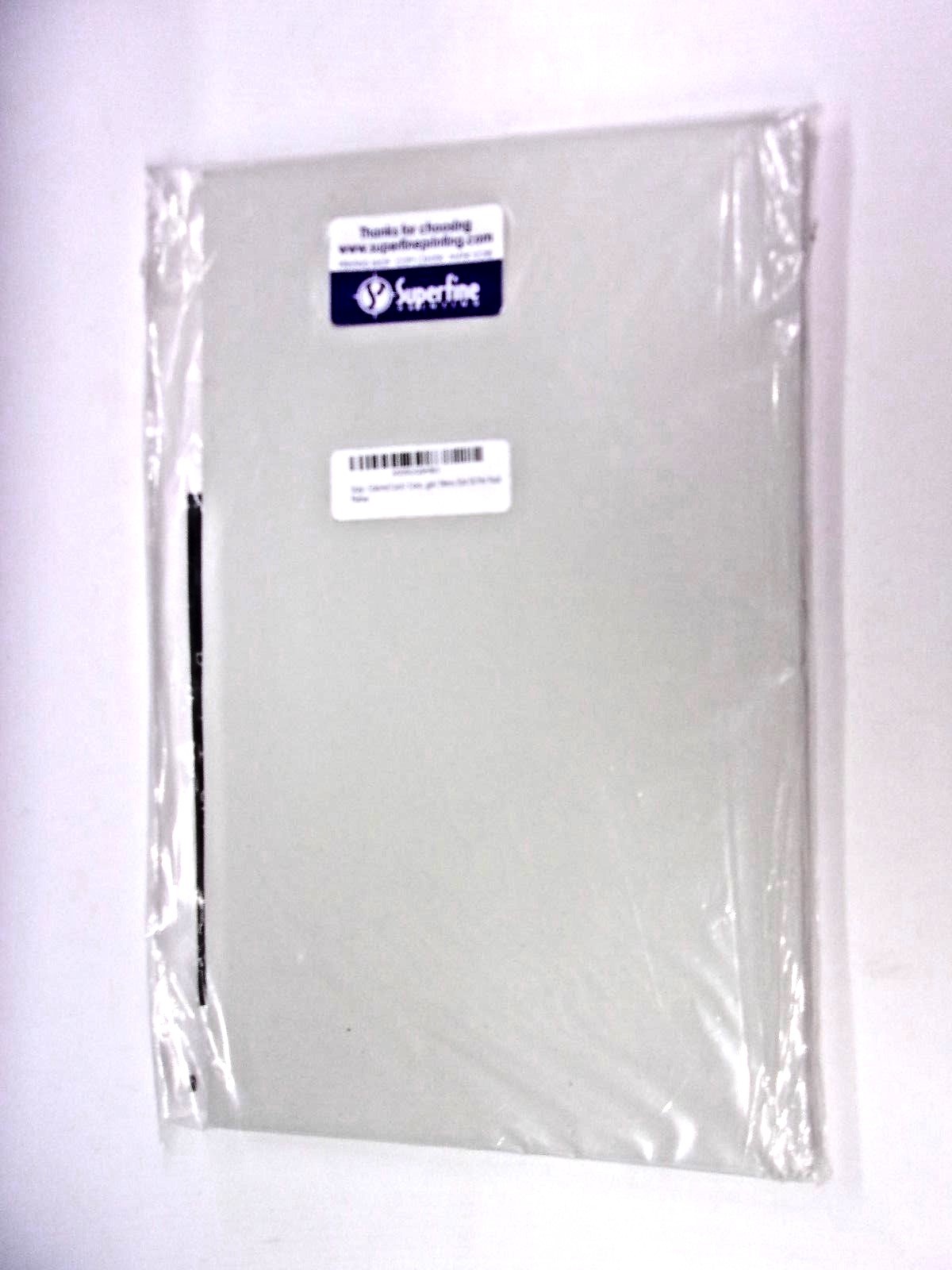 50 – Superfine Printing Gray Colored Card Menu Size Pack