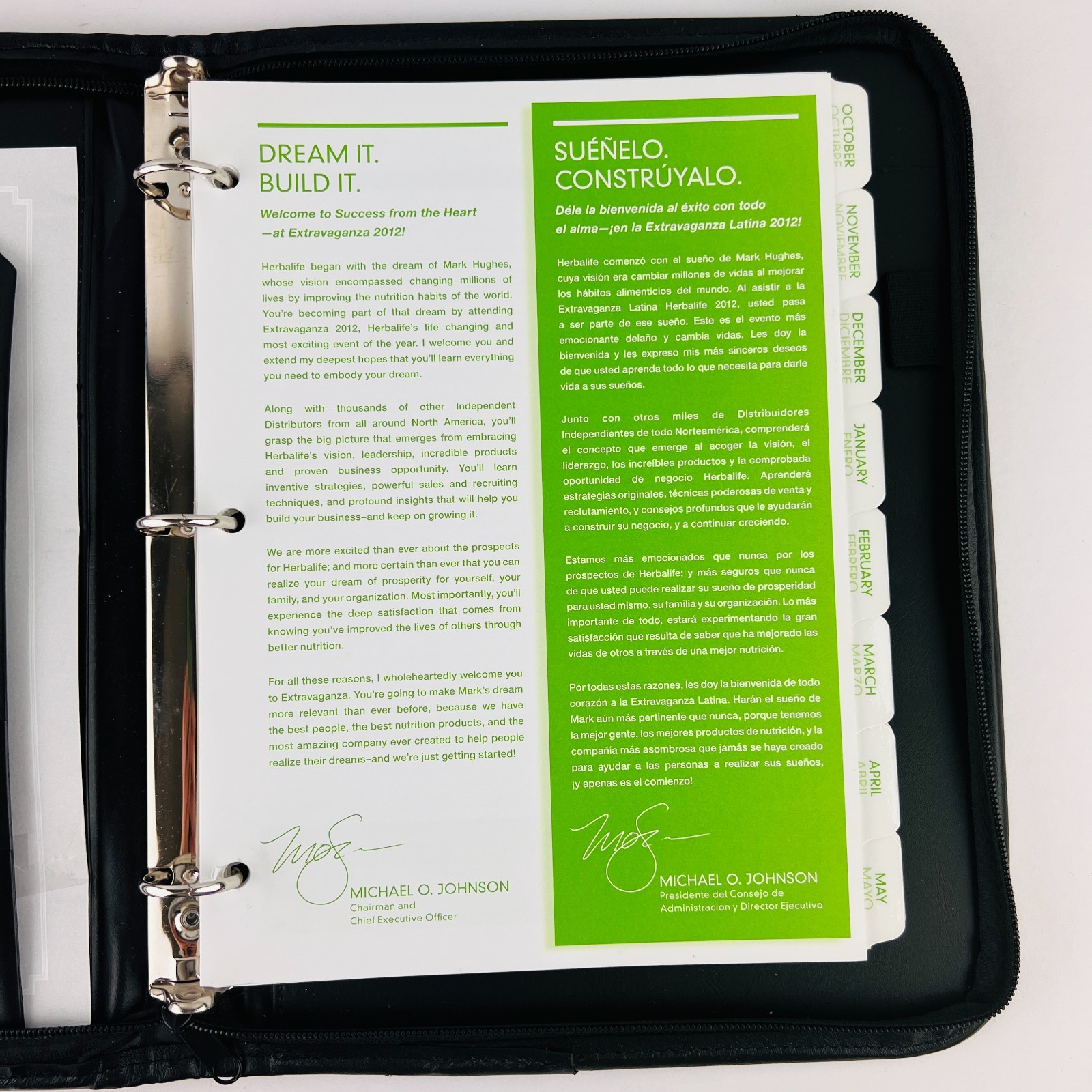 Leather Binder Portfolio
