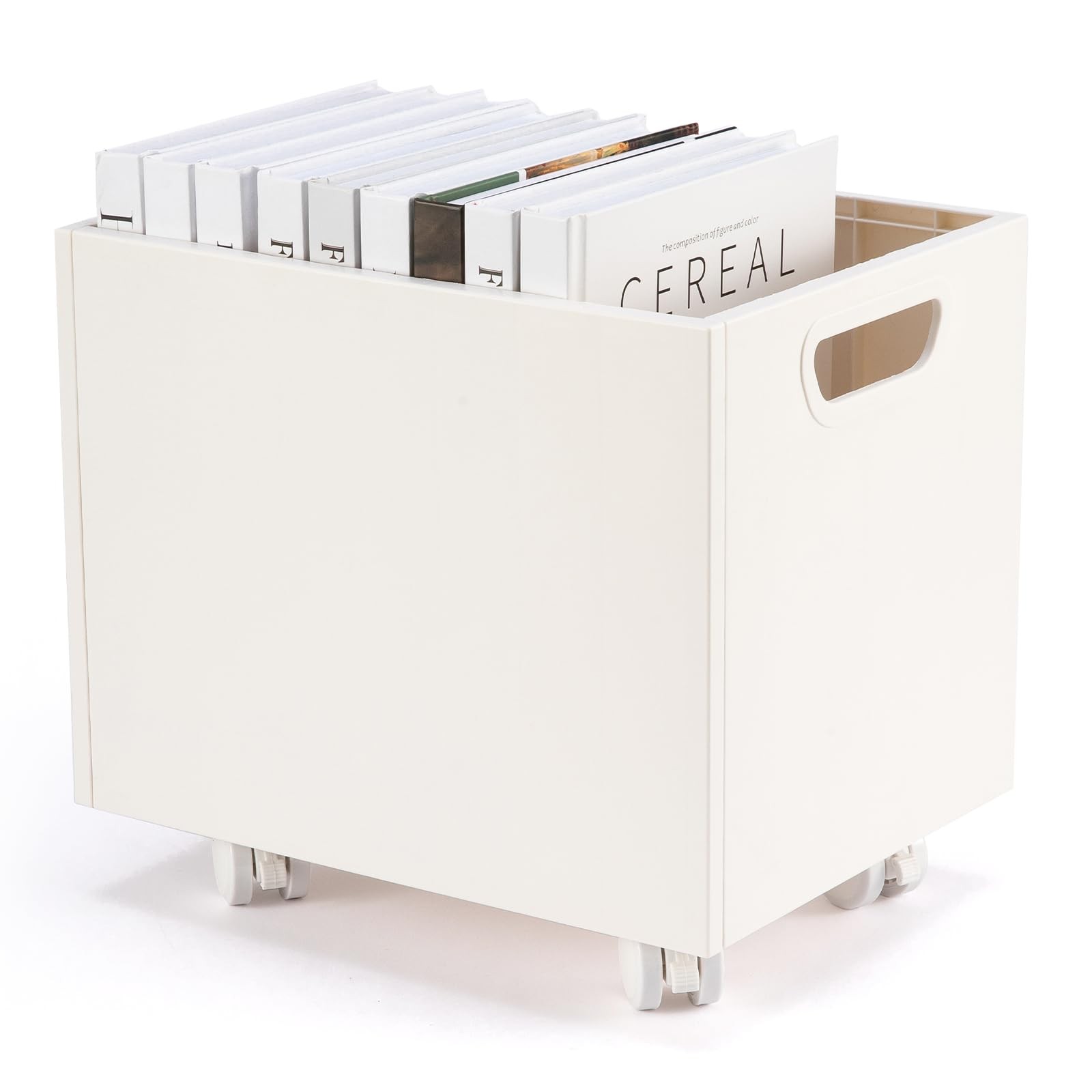 CINPIUK Rolling File Organizer with Wheels, Stackable Storage File Boxes, Por…