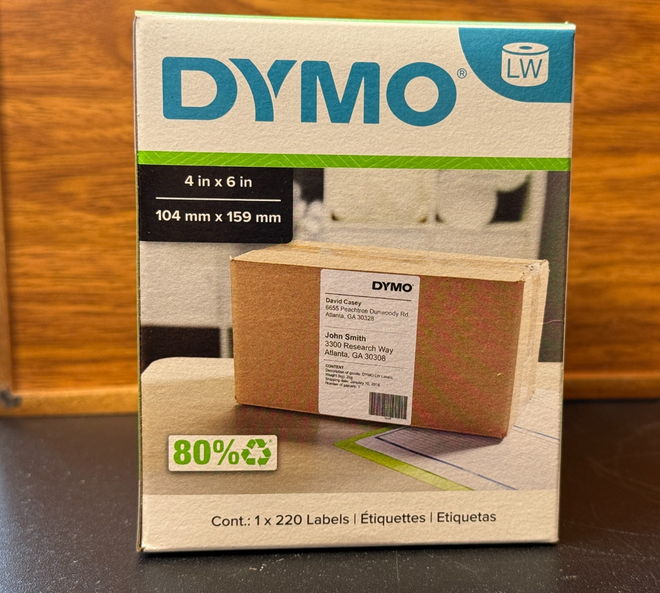 ONE ROLL DYMO Extra Large Shipping Labels 4×6 for LabelWriter 5XL 4XL 220 Count