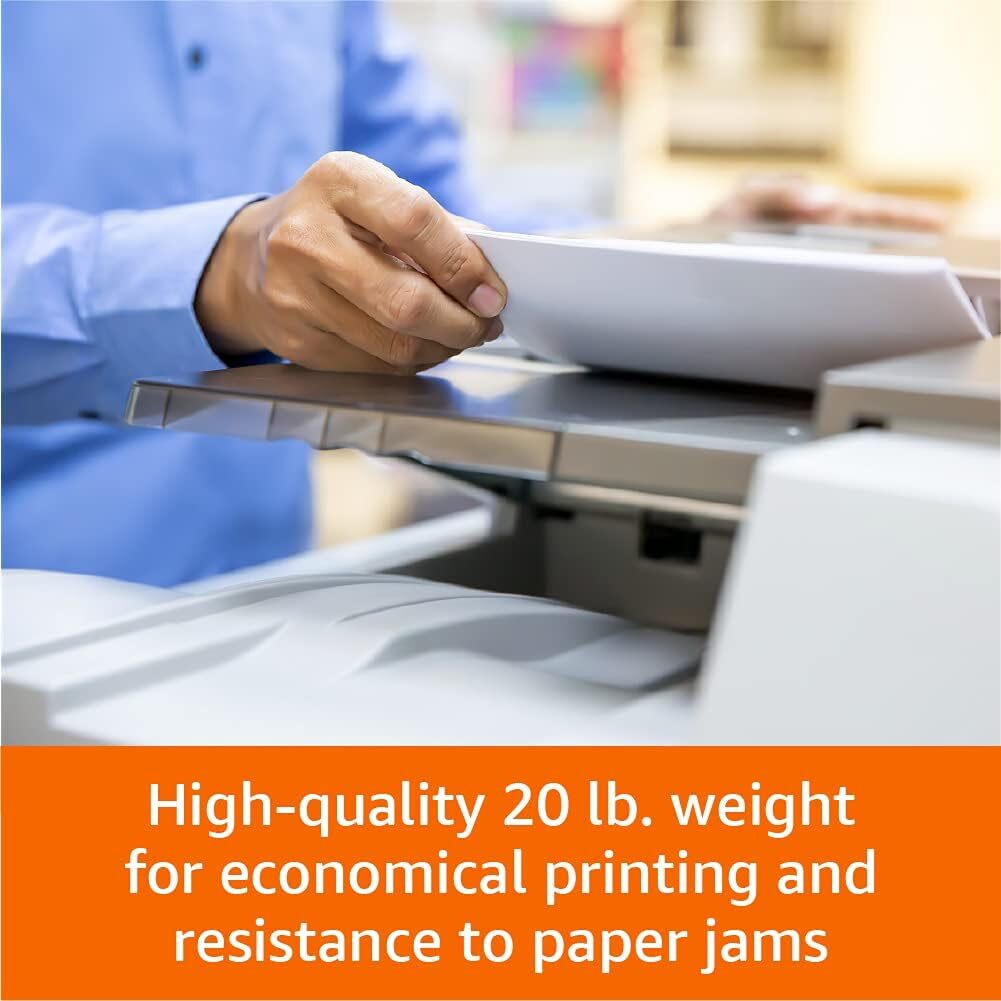 Multipurpose Copy Printer Paper, 8.5″ x 11″, 20 lb, 8 Reams, 4000 Sheets