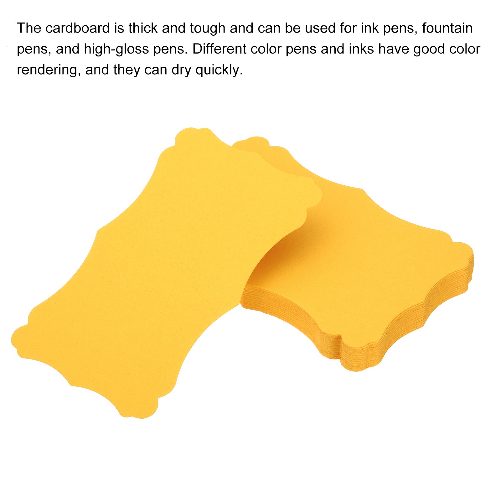 3″x5″ Blank Paper Business Cards 50 Pack Index Flash Cards Yellow