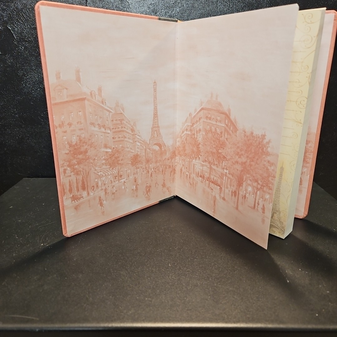 NWT Punch Studio Romantic Eiffel Tower Hardcover Journal 120-Count Lined Pages