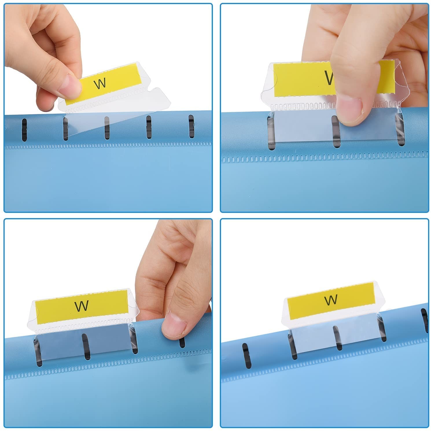 Hanging File Folders 15pcs Letter Size Suspension Files Polypropylene Filing Cab