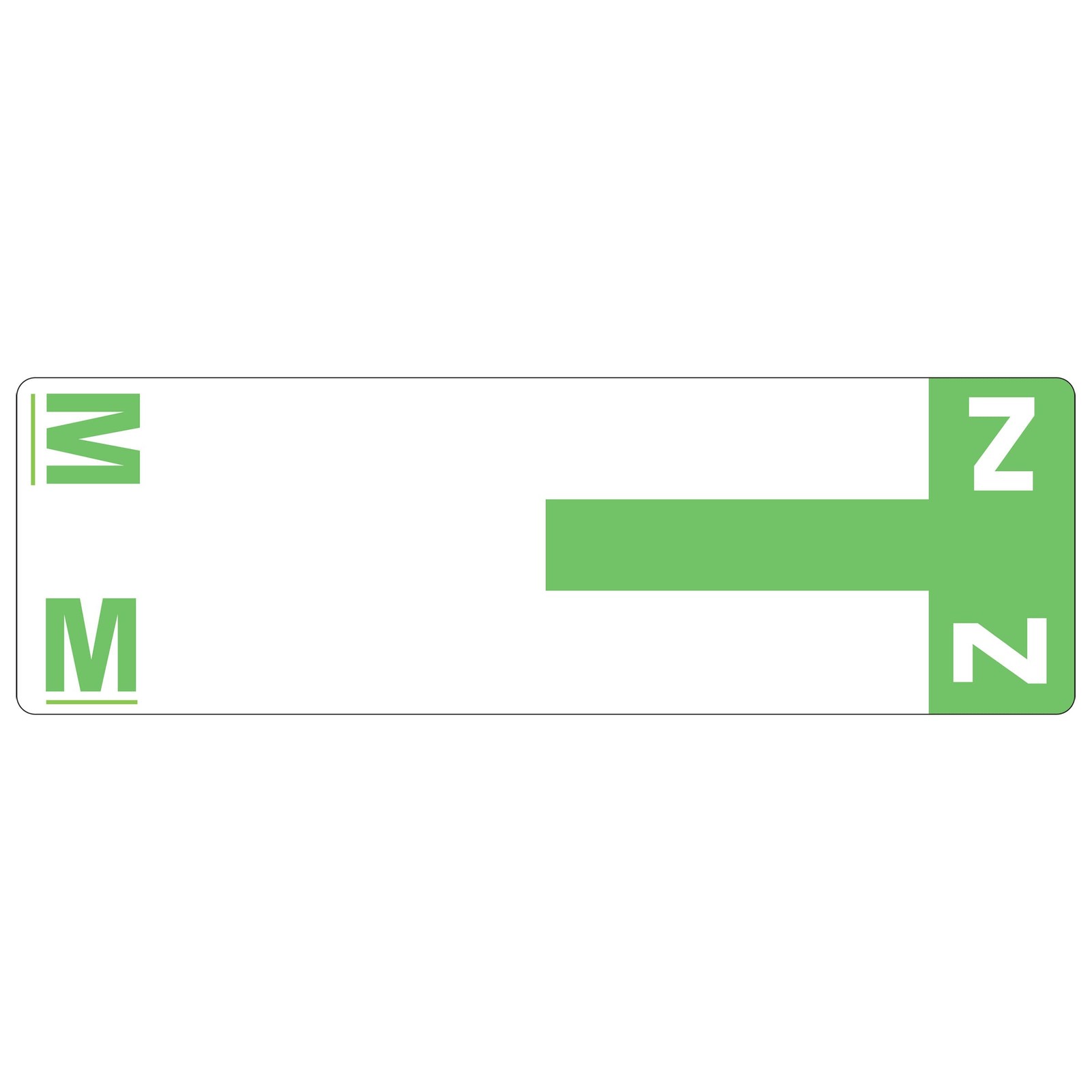 Smead Light Green Alphabetic Coding Labels 100 Pack 3 5 8 W X 1 5 32 H