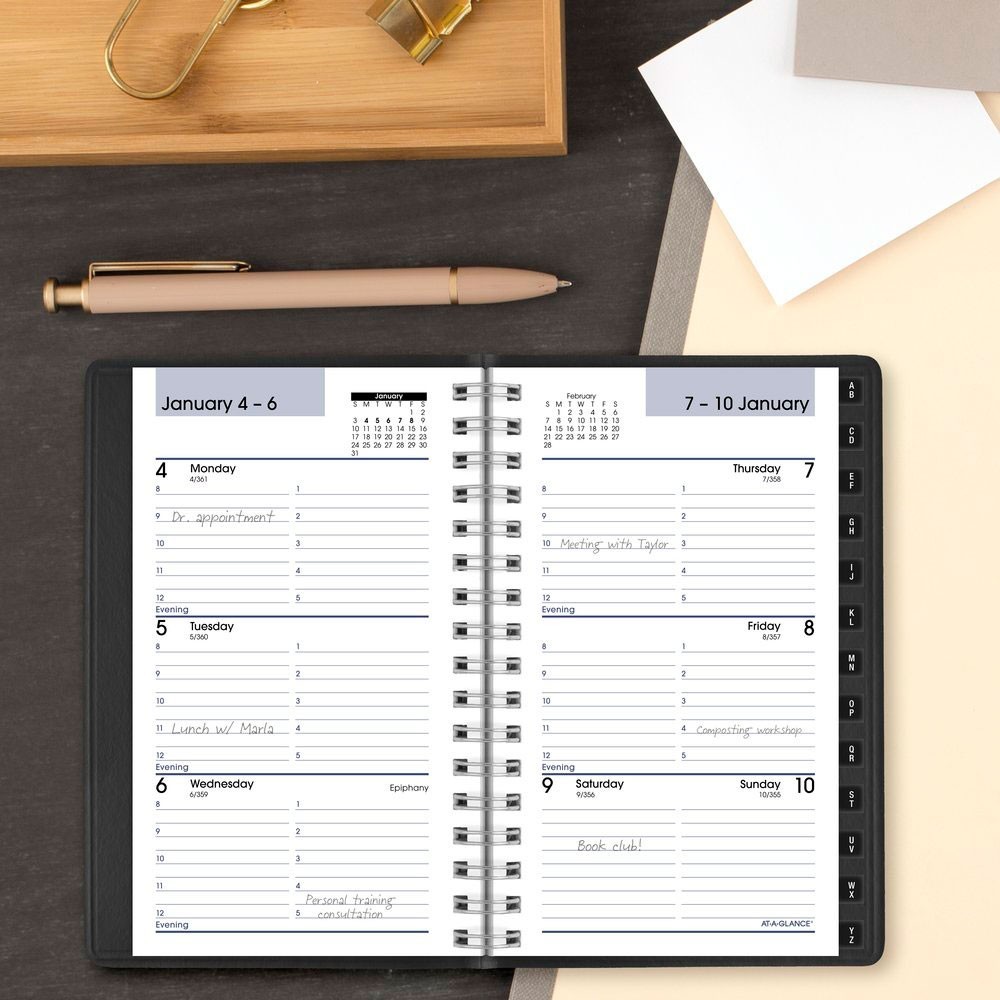 2026 At-A-Glance DayMinder G250-00 Weekly Appointment Book, 3-1/2 x 6″