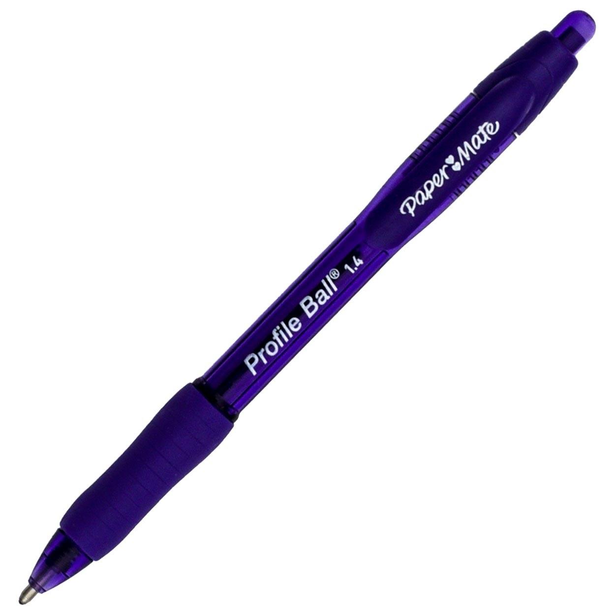 PaperMate Profile Ball 1.4 35830 Purple Ink Ballpoint Pens, Box of 12 Pens