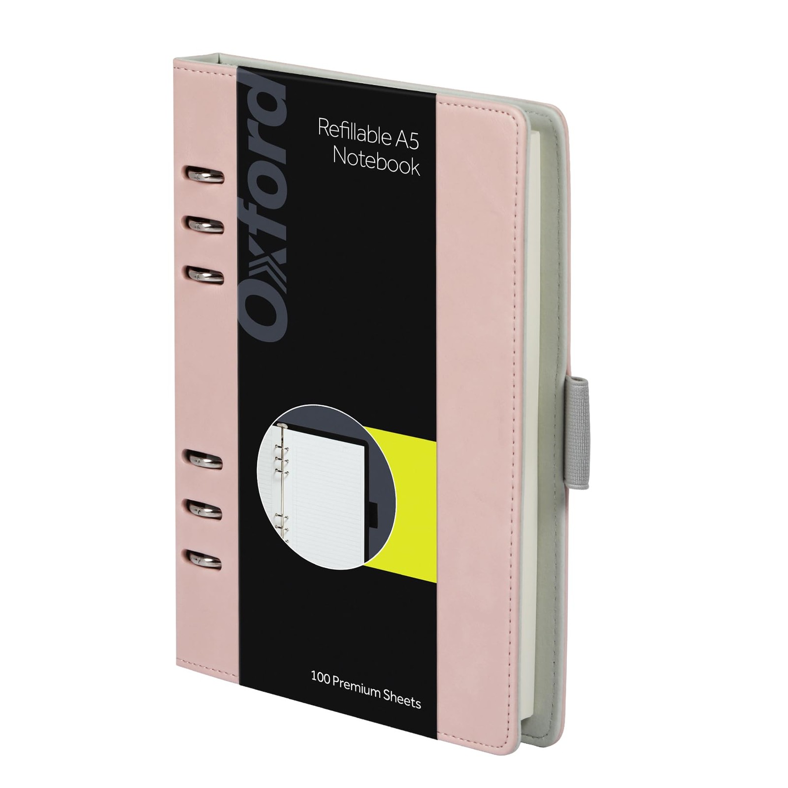 6-Ring Professional Notebook, 7 x 9 Inch, Refillable Notebook, Writing Journa…