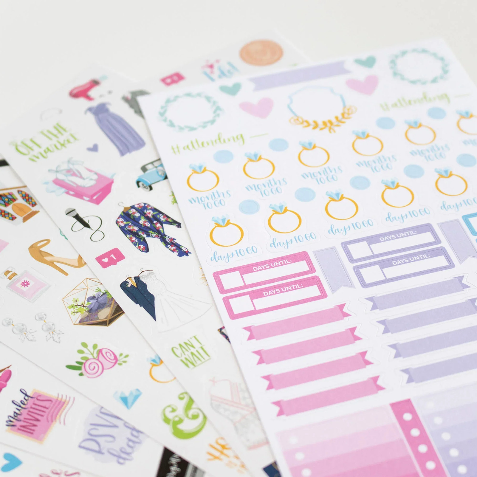 bloom daily planners Planner Sticker Pack, Wedding Planning