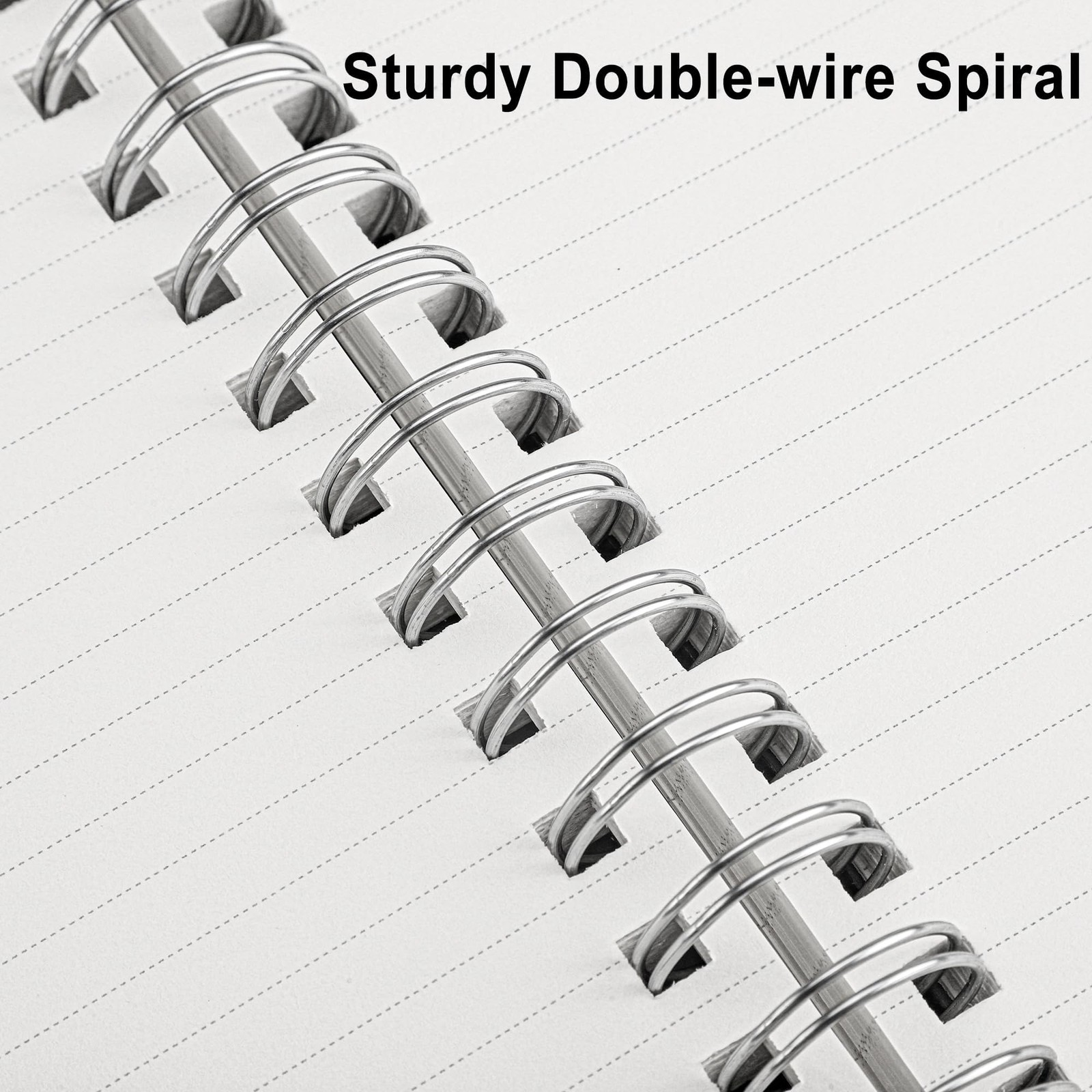 Spiral College Ruled Notebook, 300 Pages, A5 Medium Size (5.7″ x 8.2″), for S…