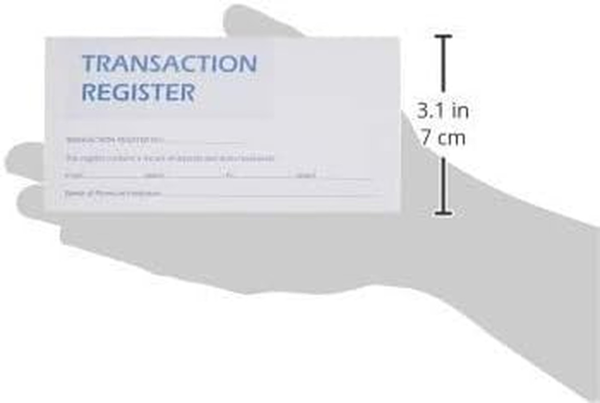 12 Check Registers for Personal Checkbook – Checkbook Ledger Transaction Registe
