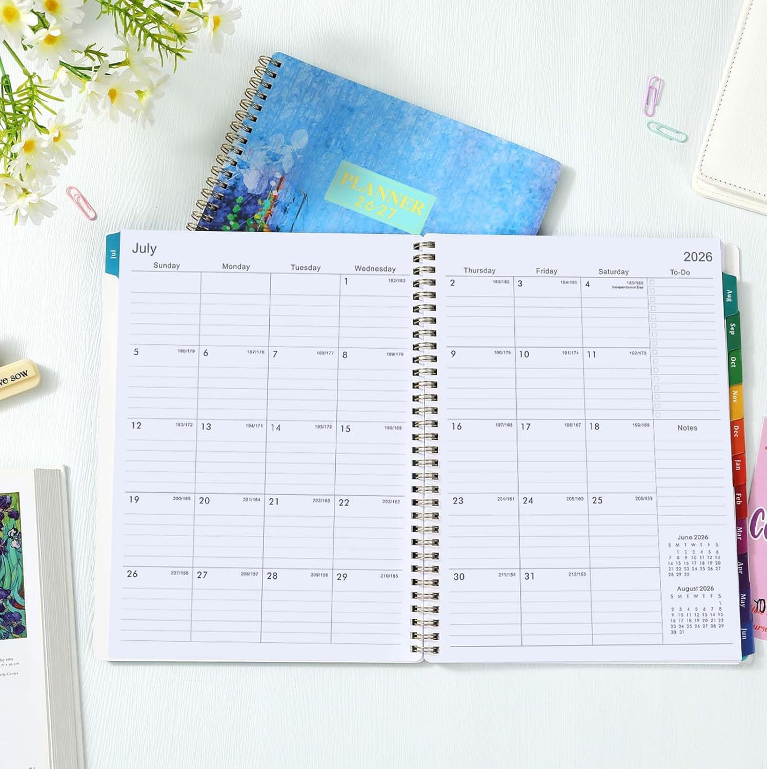 2026-2027 Planner – 9″ X 11″, Weekly & Monthly Planner 2026-2027, JUN.2026 – JUL