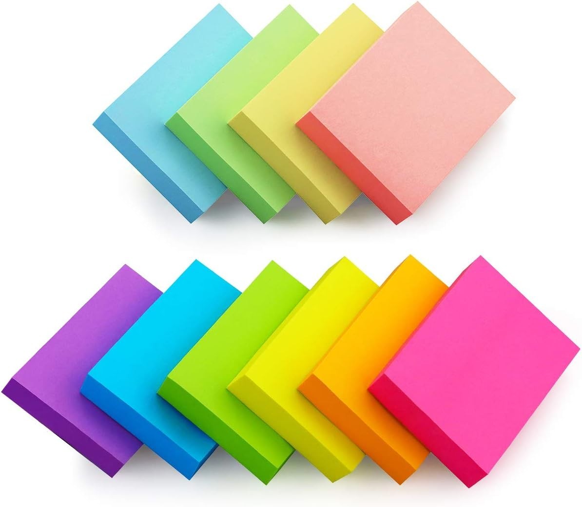 20 Pads Notes 10 Colors 1.5 x 2 Inches Small Post It Notes 100 Sheets