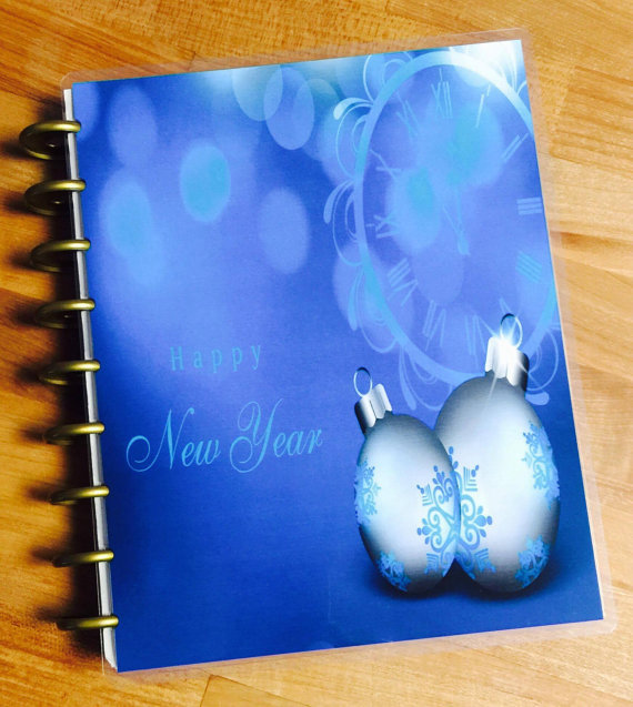 Happy New Year Holiday Winter Cover Set 4 use w Classic HAPPY Planner~