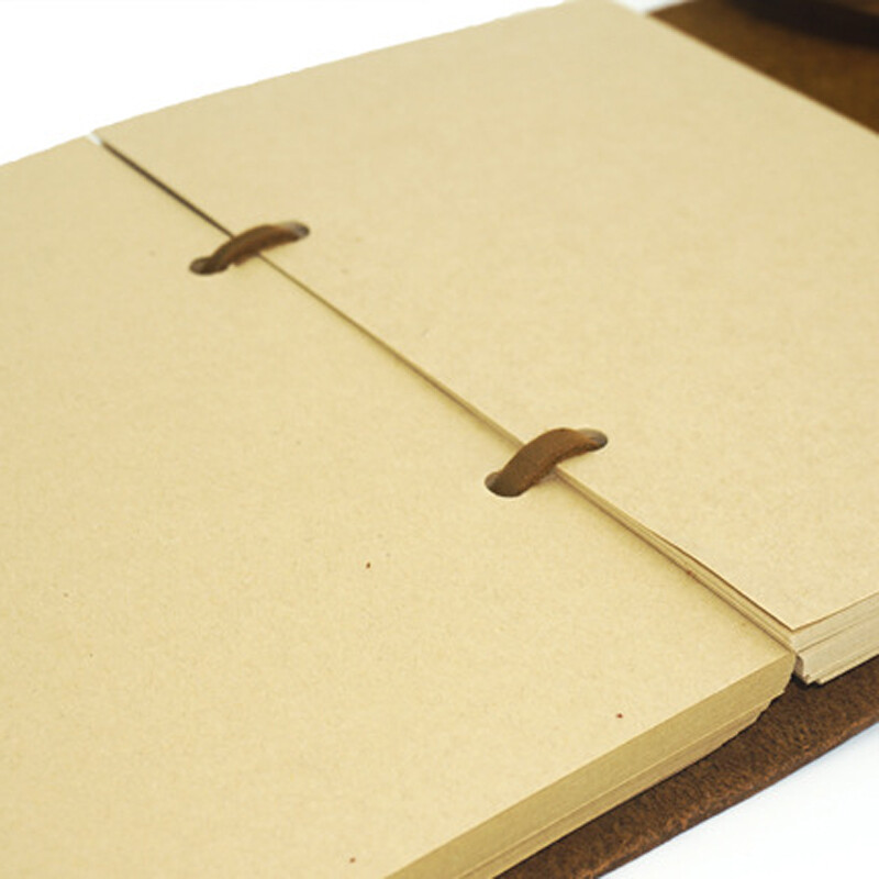 Handmade Crazy Horse Leather Cover Vintage NoteBook Diary Journal Travel Notepad