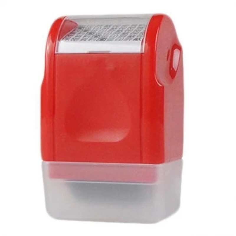 Red Identity Protection Rolling Stamp (FREE U.S. SHIPPING)
