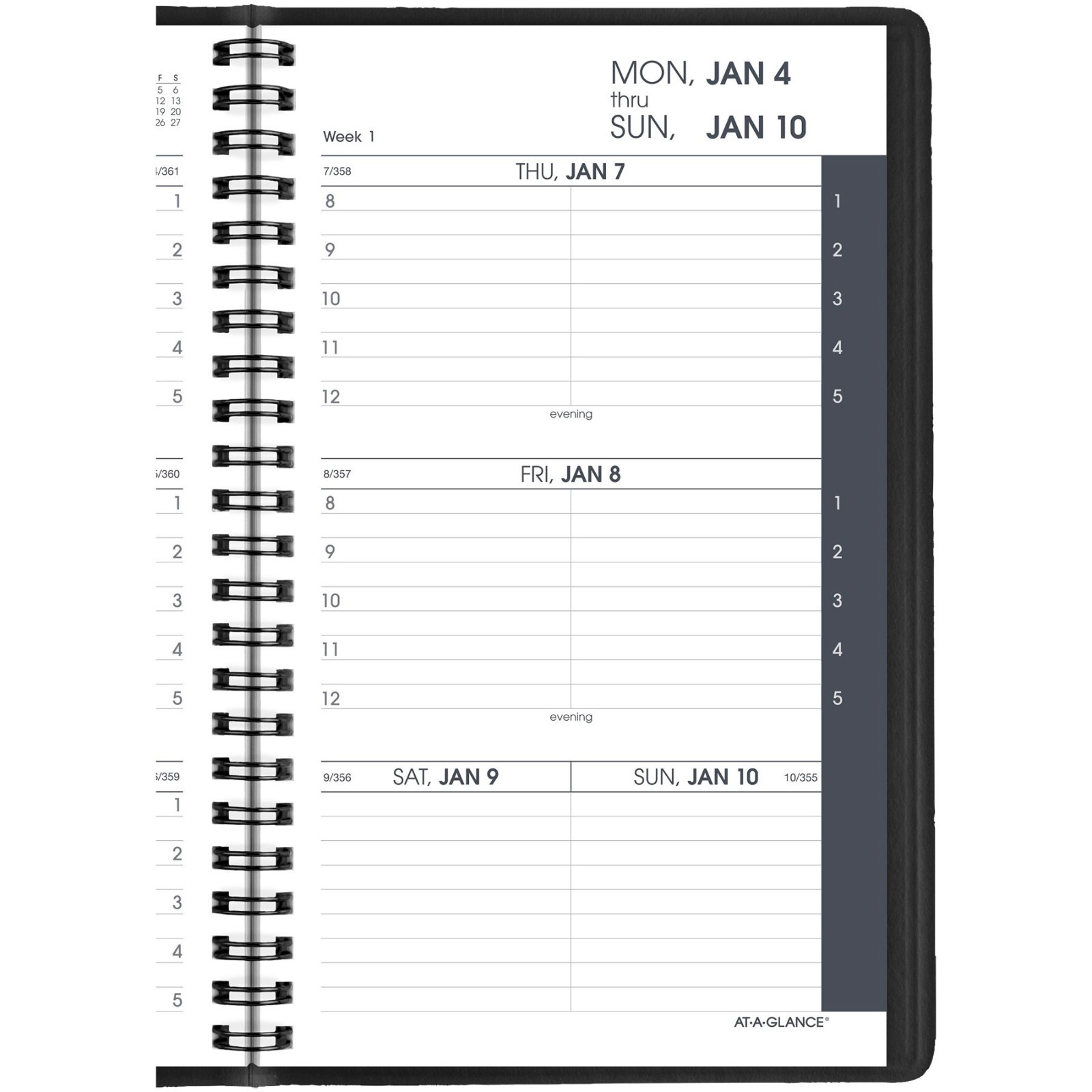 2026 At-A-Glance 70-075 Weekly Appointment Book 5 x 8″