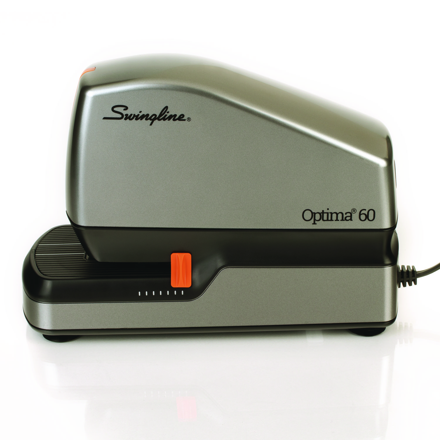 Swingline® Optima 70 Electric Stapler, Full Strip, 70-Sheet Capacity, Silver