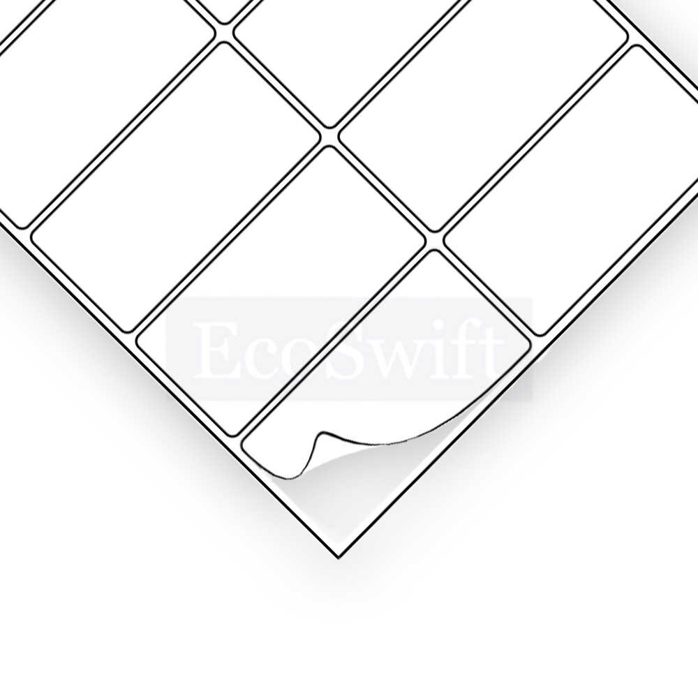 (10) 4 x 2 EcoSwift Laser/Ink Address Shipping Self-Adhesive Labels 10 per sheet