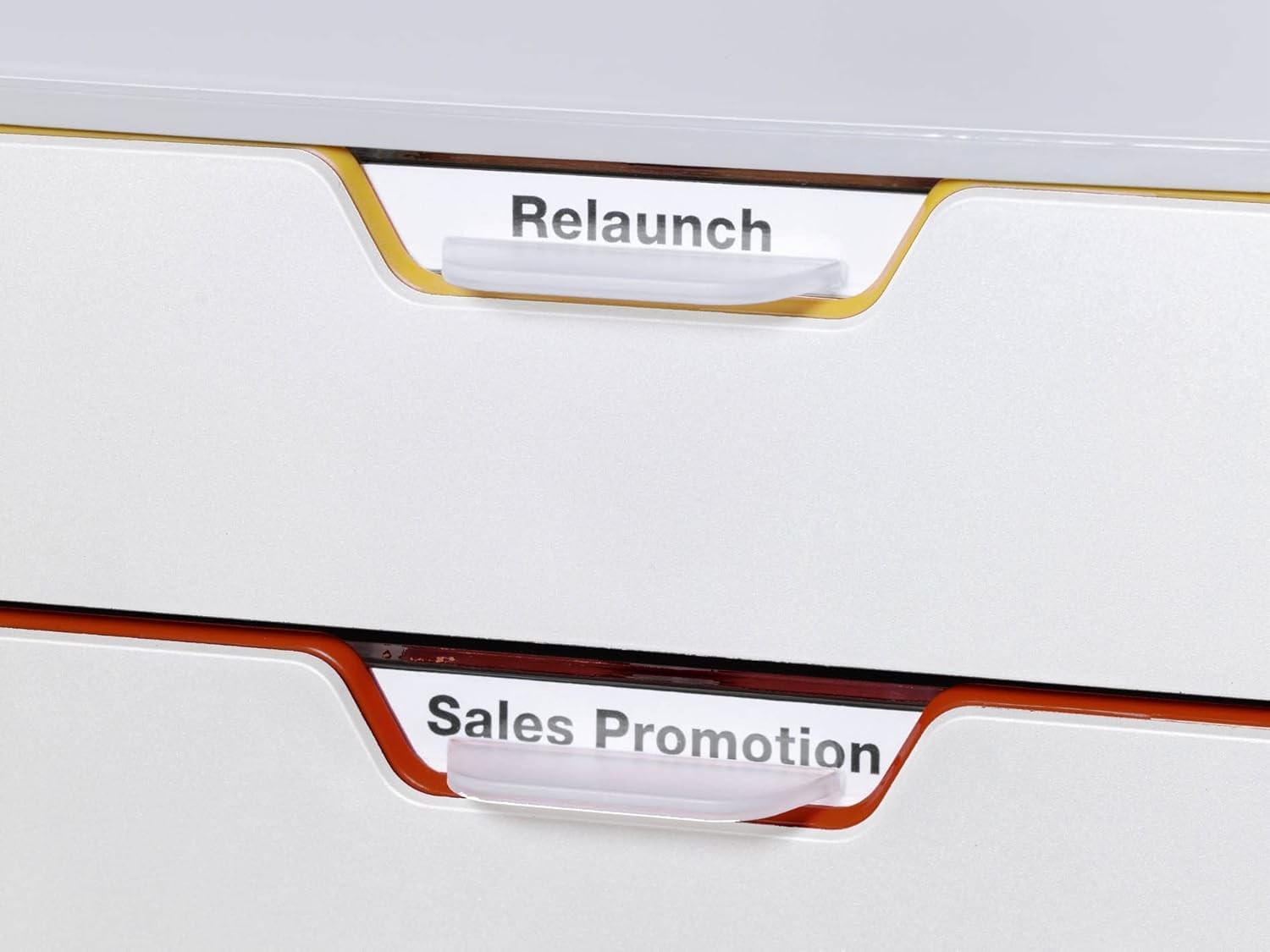 Durable Varicolor 7 Drawer Unit – White Desktop Drawer Set 7 Color Coded Draws