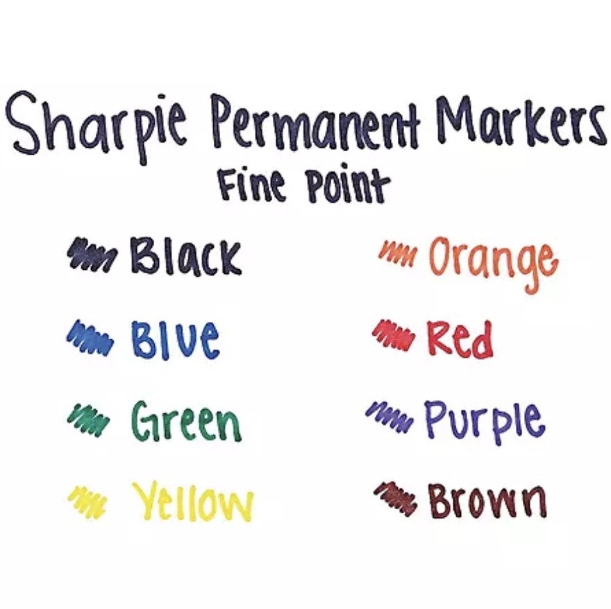Sharpie Permanent Marker, Fine Point, Blue Color – 36/Pack *FREE SHIPPING*