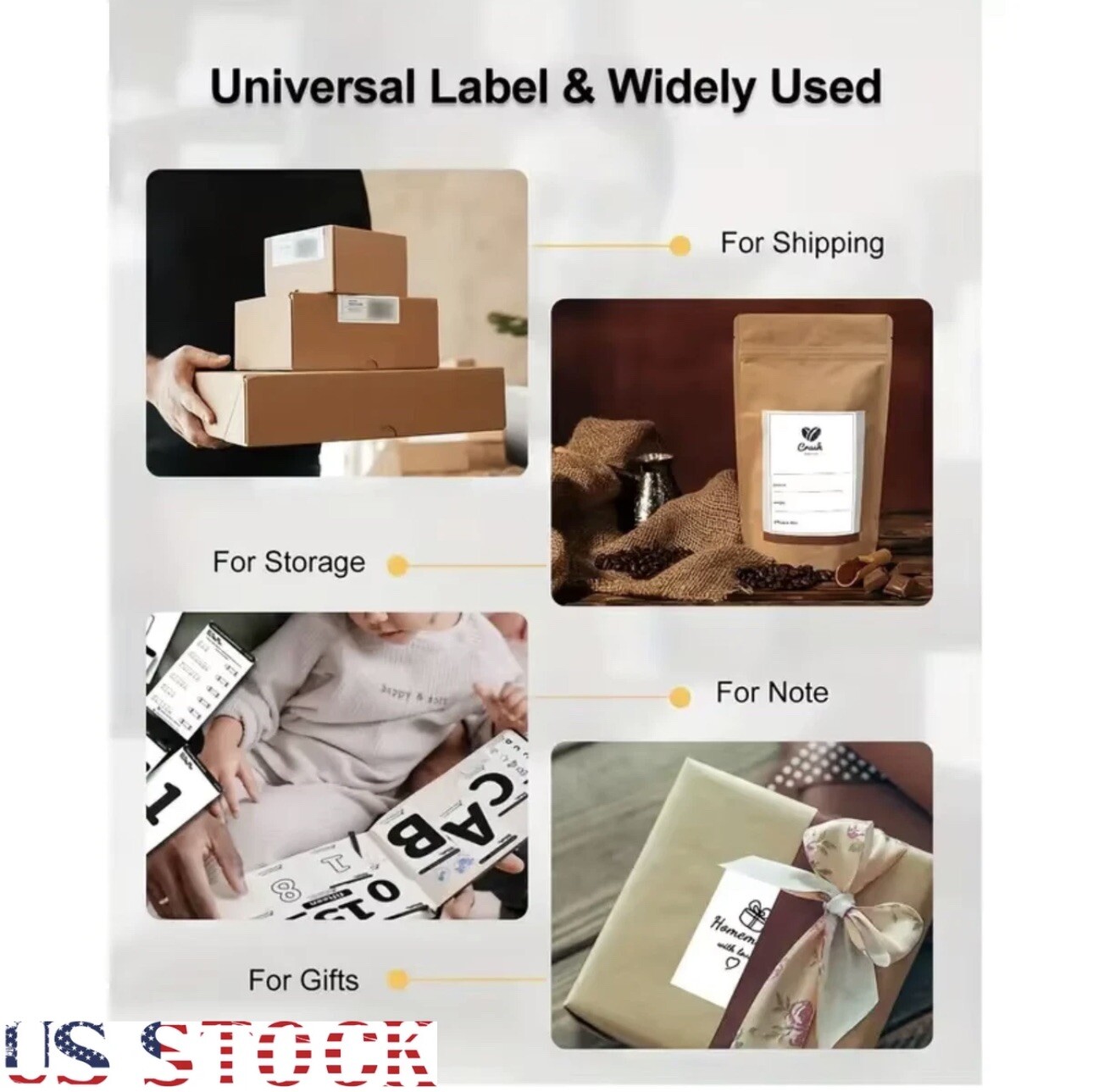 500 4″ x 6″ Direct Thermal Shipping Labels for Zebra & Rollo and any Printers