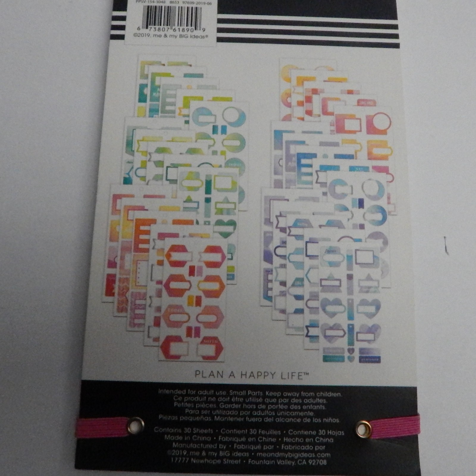 The Happy Planner 8 Sticker Books Sheets Lot of 8 Books