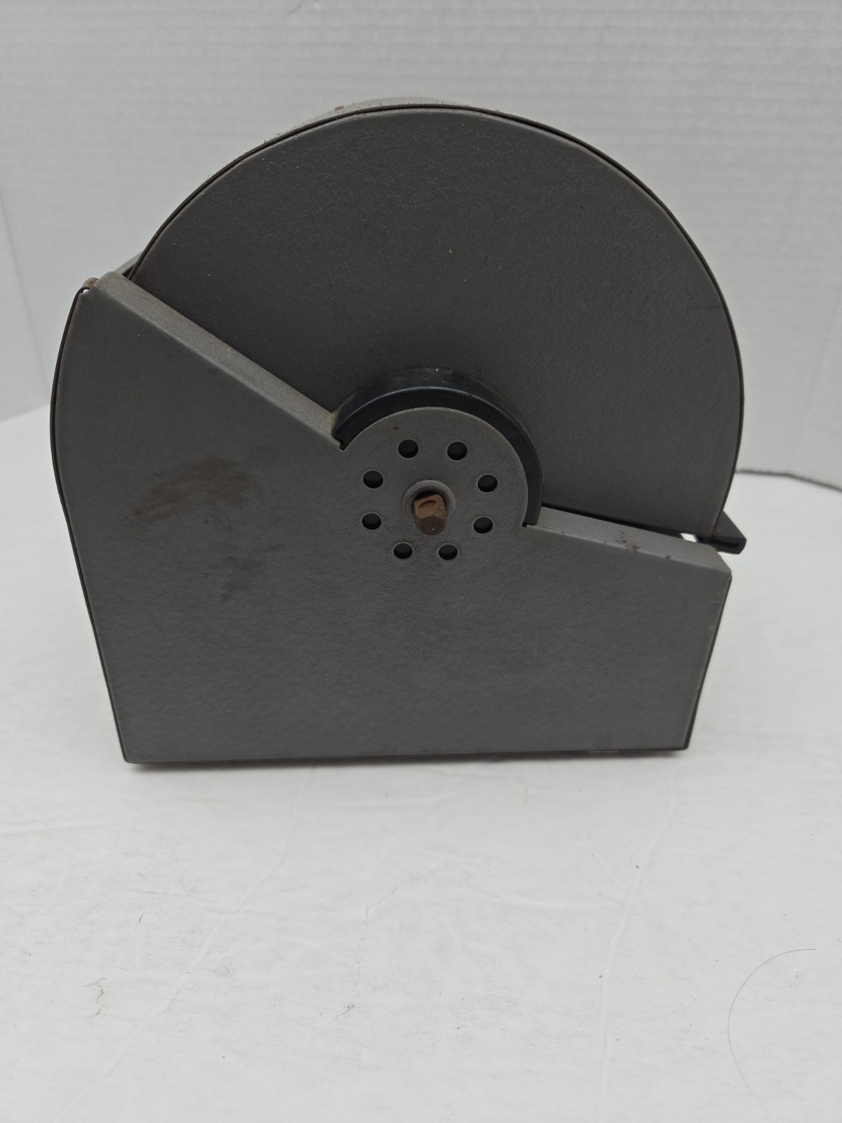 Vintage Rolodex 2254D Black Metal Rotary Flip Card File Made In USA 50s 60s