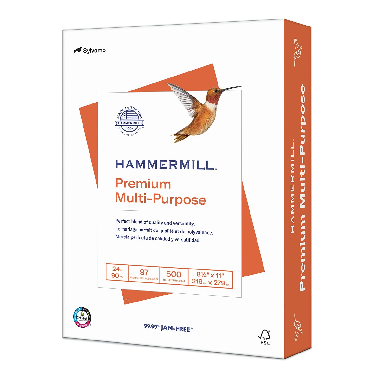 Hammermill Printer Paper, Premium Inkjet & Laser Paper 24 Lb, 8.5 x 11 – 1 Ream