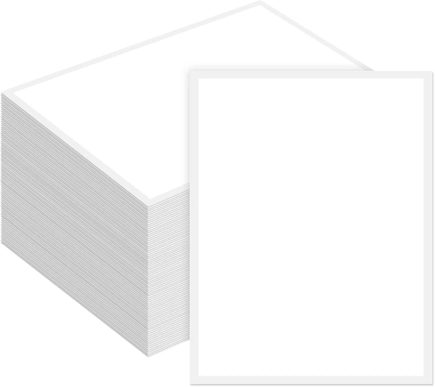 100 Pcs Outdoor Window Stickers for Car Dealers 8.5″ X 11″ Plain White Blank Pap